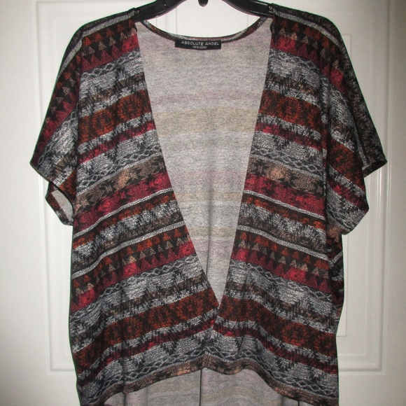Absolute Angel New York Aztec  Light Knit Vest - Picture 1 of 4